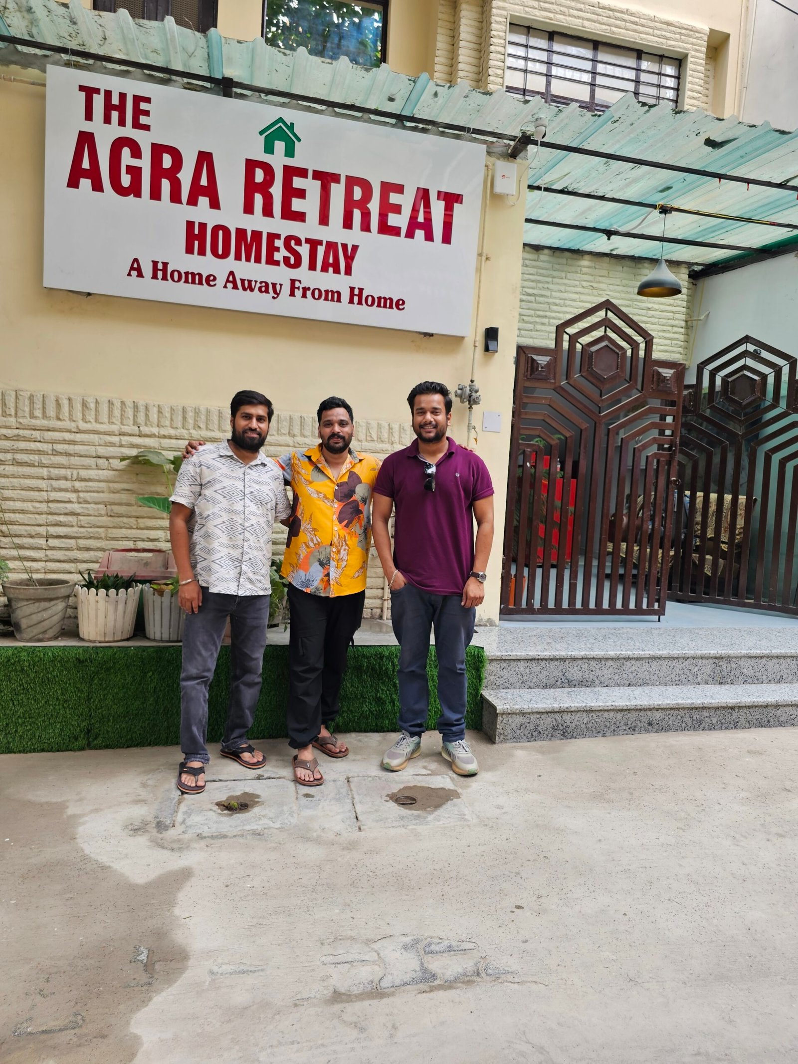 Warm hospitality at The Agra Retreat — family homestay ambiance in Agra near Taj Mahal